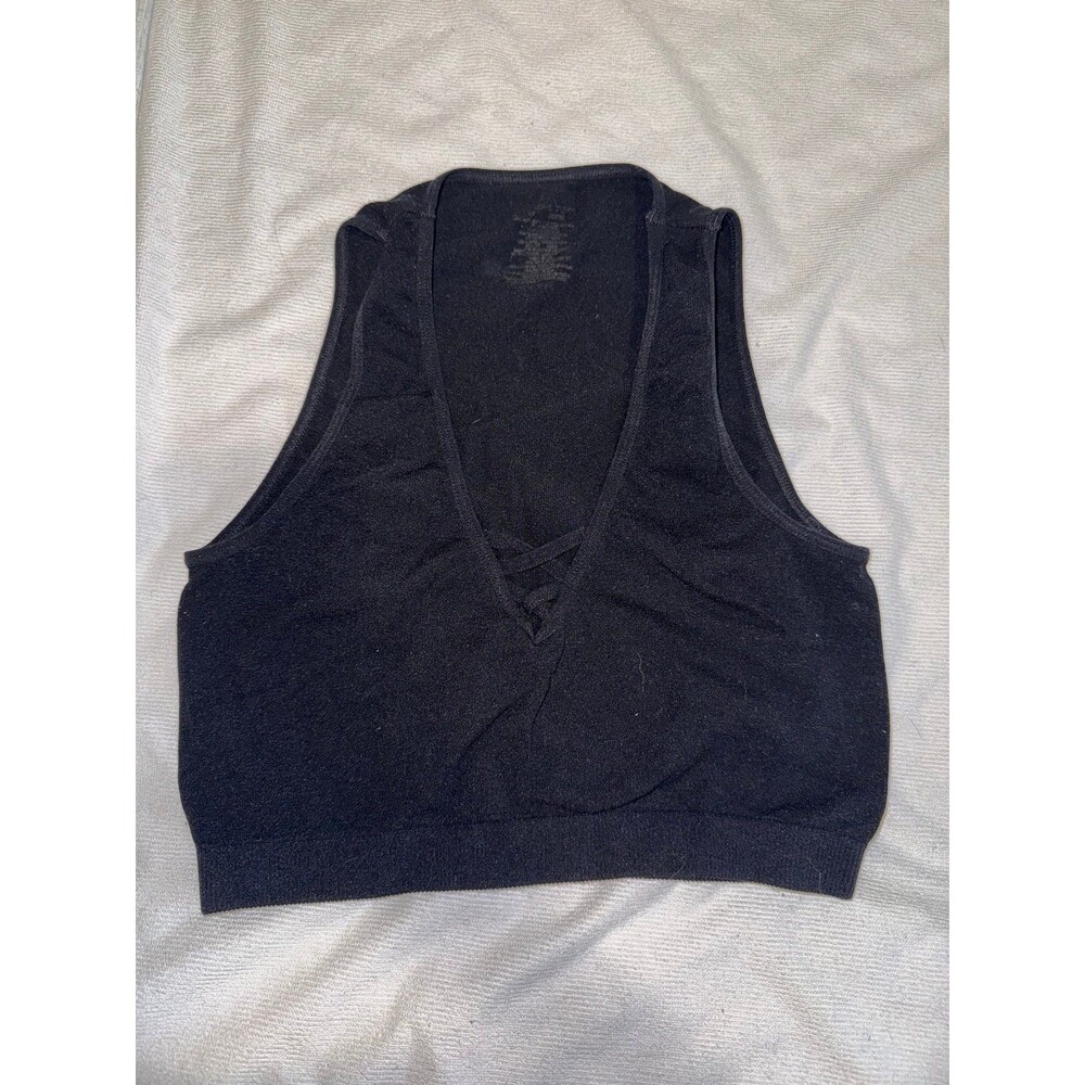 Live Love Dream Black Bralette/Crop Top Size M